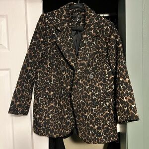 H&M Leopard Print Blazer